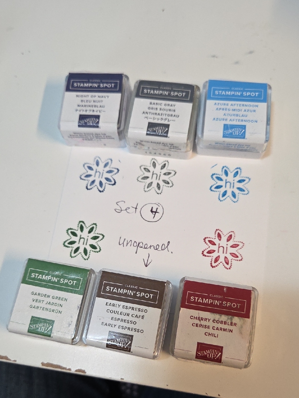 #4 Stampin Spots Set of 6